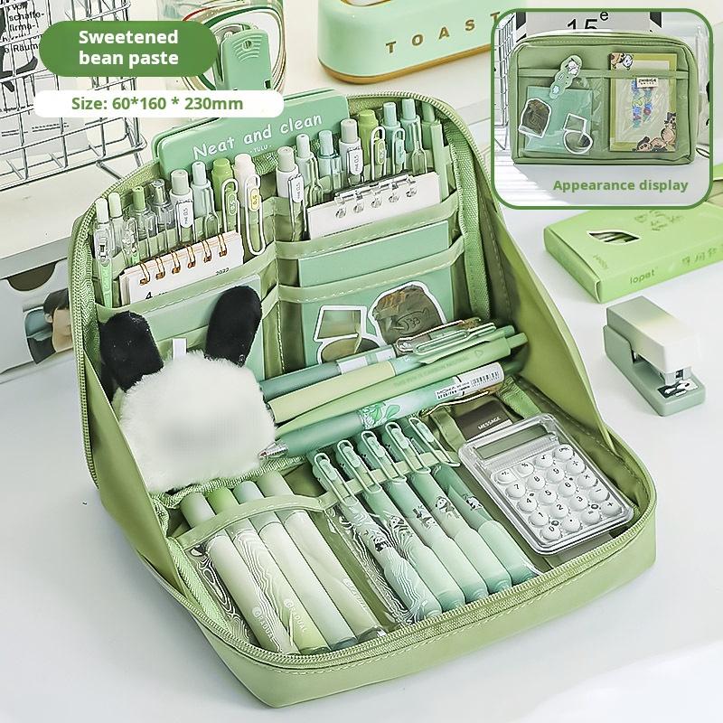 1 pcs 12 layers large capacity pencil case classification storage stationery organizing bag student stationery box
