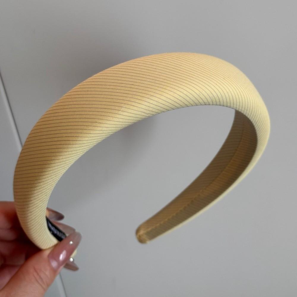 Light Yellow Elastic Hair Ties Minimalist Pattern Hair Rope Sweet Ponytail Hair Scrunchies  Women