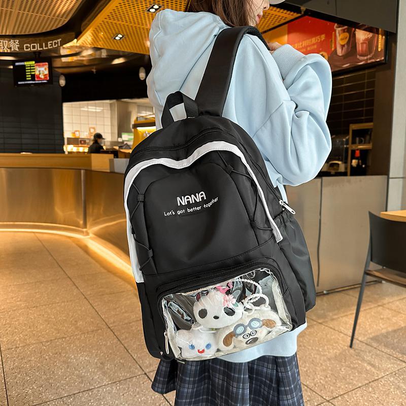 Women's Backpack Large Capacity Student Schoolbag Junior High School Travel Backpack