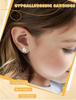 Kolip Hypoallergenic Surgical Stainless Steel Earrings for Girls, Cute Flower Heart Pearl Bow Earrings for Women