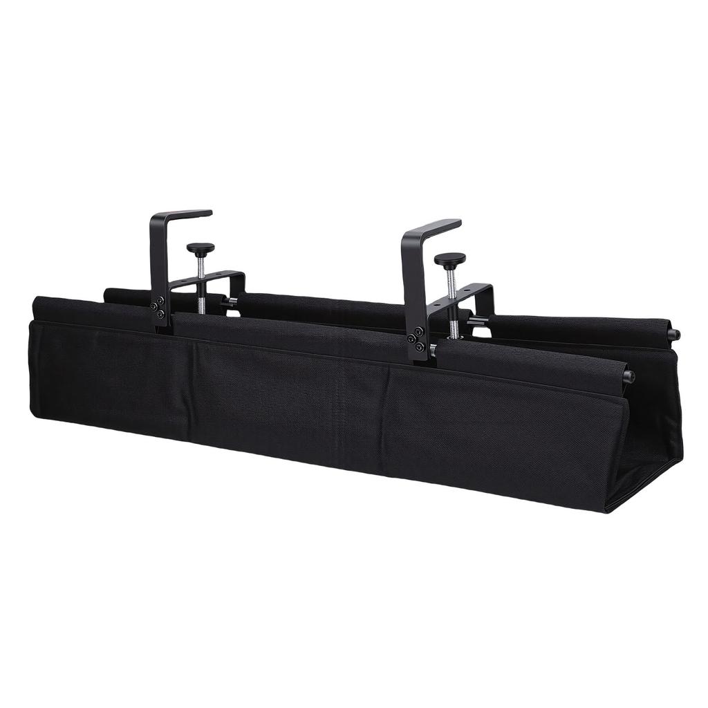 Under Desk Cable Management Tray 28 Inch Clamp Screw Mount Cord Organizer Hider for Office Home
