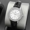 Pablo Raez Women's Quartz Rhinestone Watch with Leather Strap - Trendy & Versatile Gift