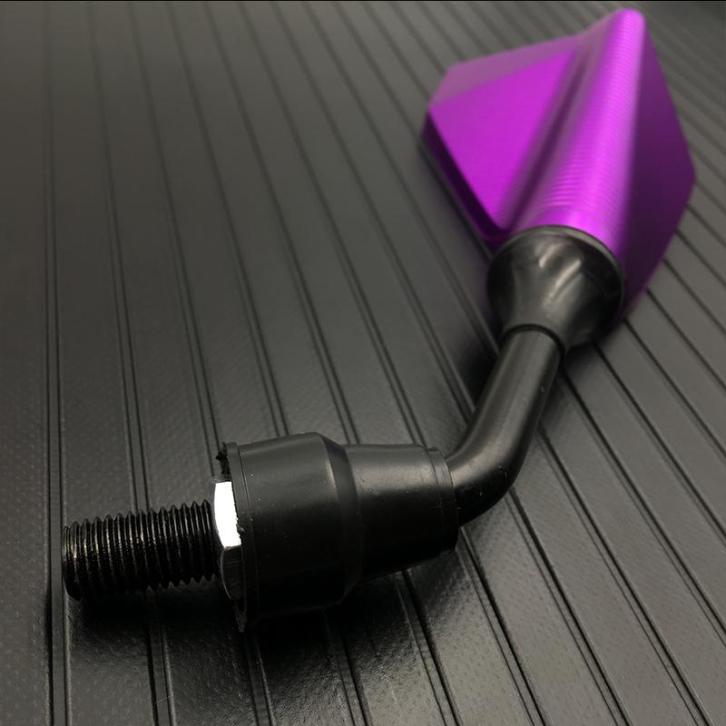 1Pair Motorcycle Rearview Mirror Scooter Motocross Rearview Mirrors Electrombile Back Side Convex Mirror 10mm