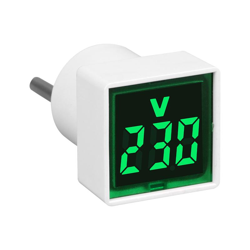 AC 50-500V Universal Square LED Digital Voltmeter Voltage Meter EU Plug Socket AC Voltmeter Tester Detector 220V/230V