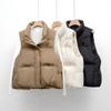 Autumn and Winter New Simple Down Jacket Women's Vest Short Stand-up Collar Vest Outer Wear Vest Jacket