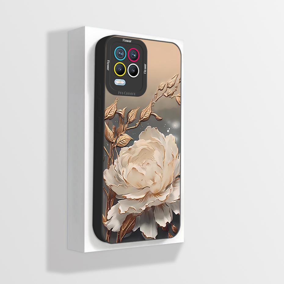 For Realme 8 Case Realme 8 5G Phone Case Realme 8i Case Realme 8 Pro 8s Aesthetic Cartoon Astronaut Square Shockproof Back Cover