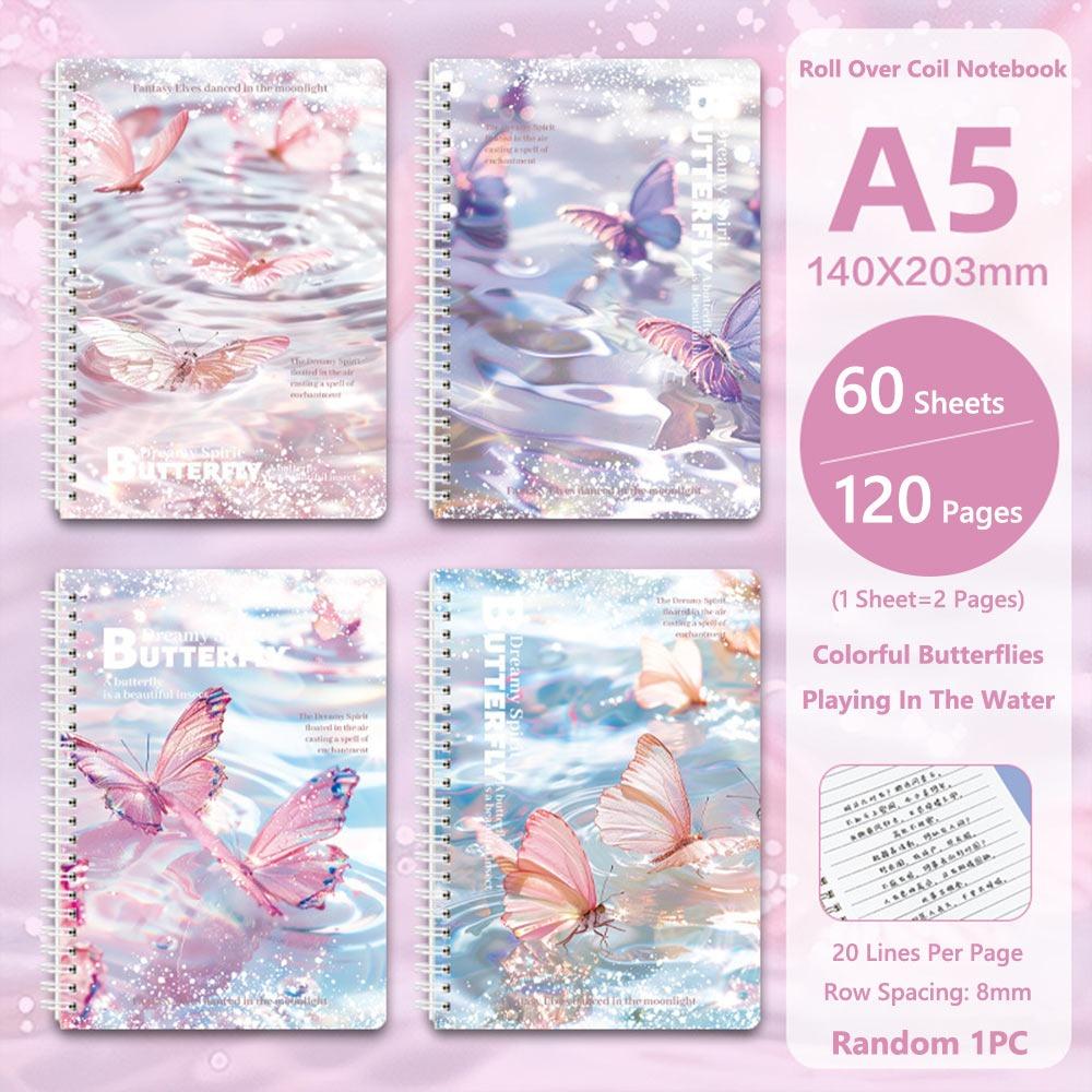 A5 Spiral Notebooks Color Hand Account Book Thickened Notepad  Gift