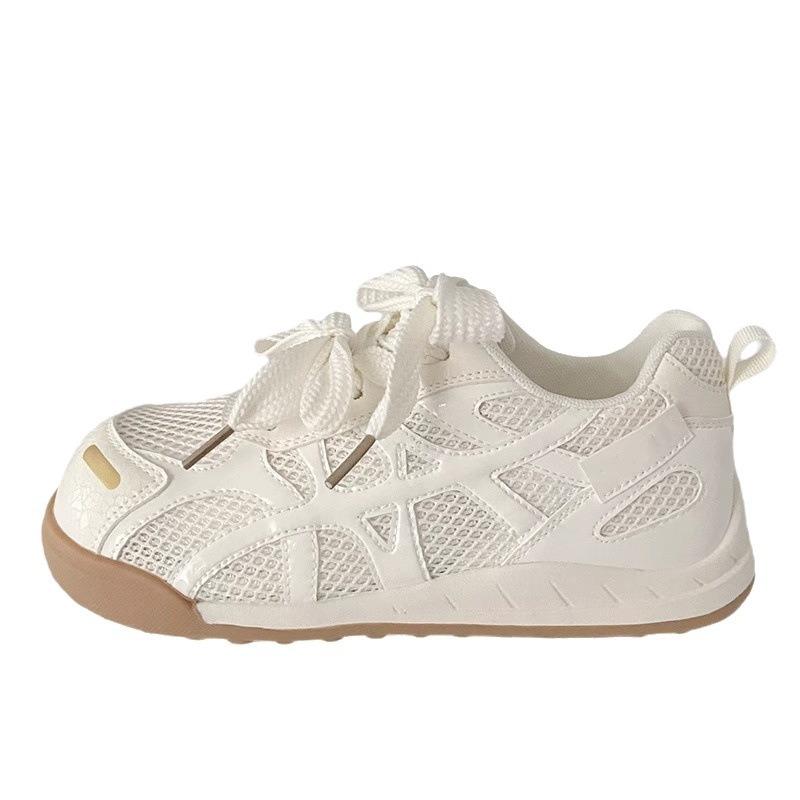 Ugly cute net little white shoes women's summer new niche design thin sports board shoes