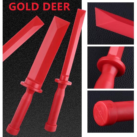 4Pcs Non-Marring Plastic Chisel Scraper Set 3/4" 7/8" 1" 1-1/2" Wide Chemical Resistant Scraper Tool Plastic Razor Scraper Remover Tool for Removes