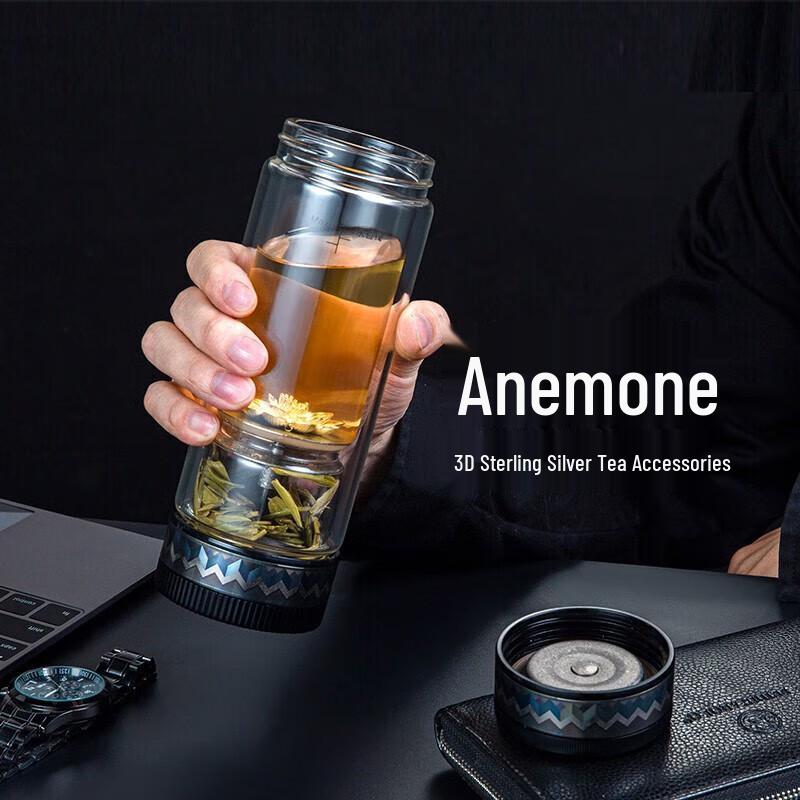 Fuguang Double-Layer Tea Infuser Glass Bottle
