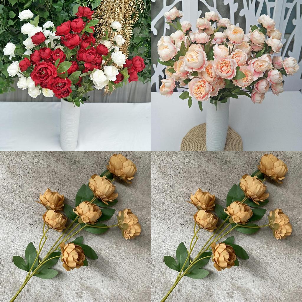 Faux Peony Arrangement For Wedding Photography Home Hotel Event Decor