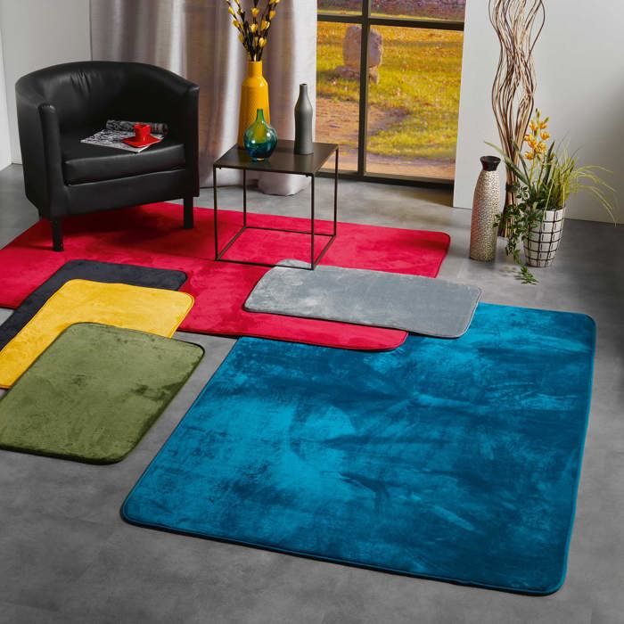 Tapis 120x170cm Flanoux Rouge