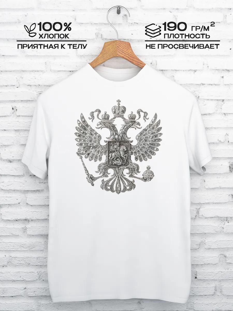 Футболка с принтом герба M