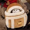 Elk Shape Dog Carrier Bag Winter Warm Puppy Backpack Pet Outgoing Bag for Small Dogs Cats Travel Hiking Airplane Indoor Outdoor