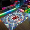 AC Milan Design Crystal Velvet Carpet Cozy Non?Slip Printed Rug For Bedroom Living Room Entrance