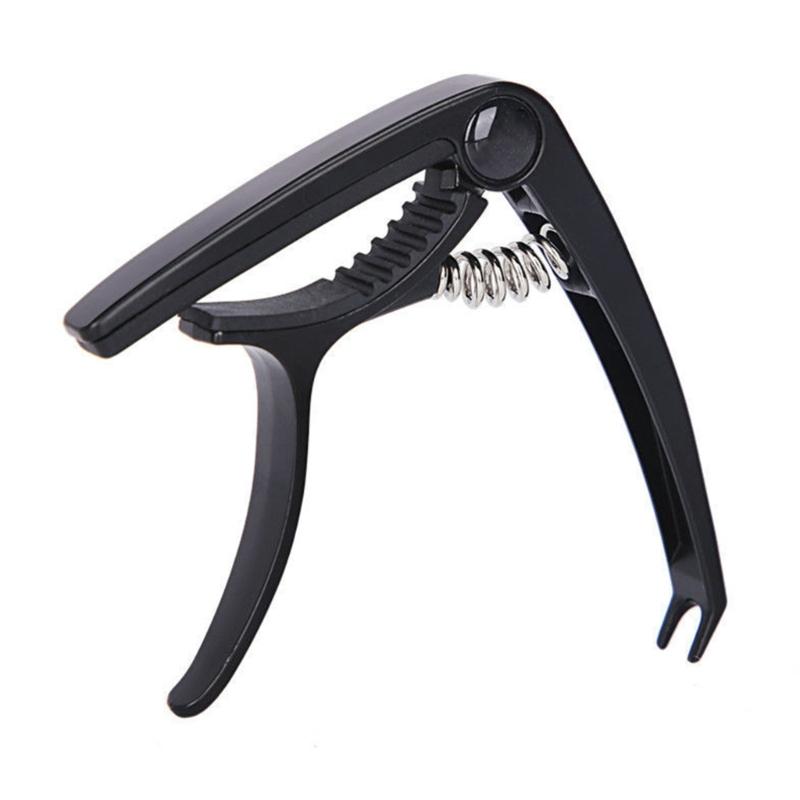 Guitar Capo Sliding Moving Capo Great for Electric Acoustic Guitar Beginners, Guitar Tunings Tone Clip чёрный