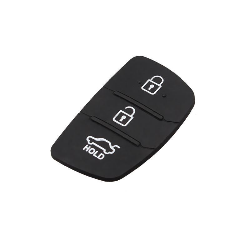 2 Pezzi Pulsanti Gomma Per Telecomando Auto – Ricambio Per Chiave Hyundai I30, Ix35, Tucson, Kia Rio, K2, K5