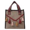 Women's Bag Large Capacity Summer Fringed Cotton and Linen Shoulder Bag Trendy Fashion Handbag