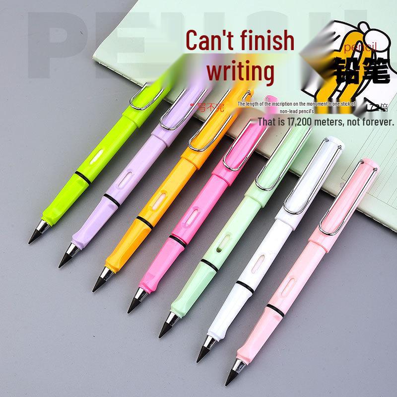 Black Tech Eternal Pencil: No Sharpening, No Ink, Break-Resistant Lead, Posture-Correcting Drawing Tool