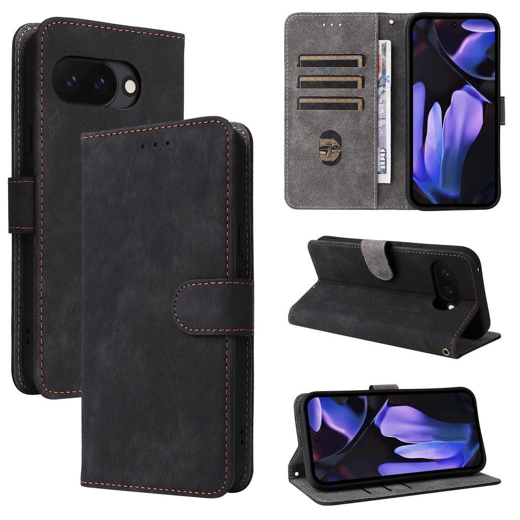 Flip Cover compatible for Google Pixel 10A PU Leather Phone Case Full-Body Protection with [RFID Blocking]