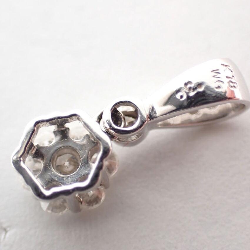 [Gebraucht] K18WG Diamant Anhänger Top/g503-43