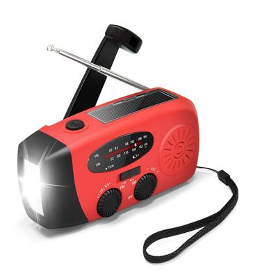 Multi-Functional Solar Hand-Crank Flashlight Radio for Emergency Preparedness