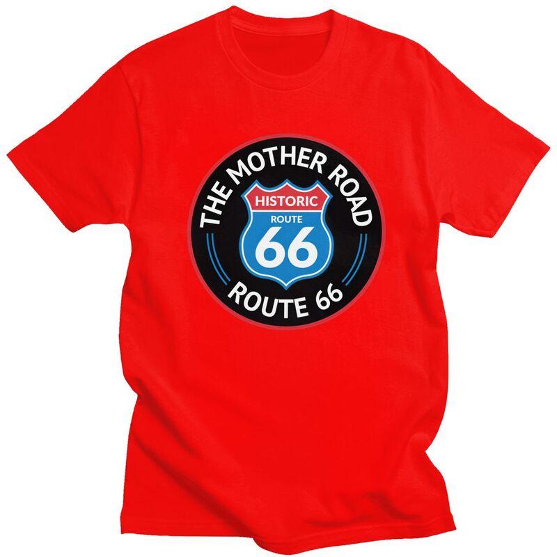Custom Mens The Mother Road Toute 66 T Shirt Short Sleeves Cotton Tshirt Tshirt Casual Tee Loose Fit Clothing
