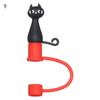 1PC Creative Reusable Silicone Straw Plug Splash Proof Drinking Dust Cap Dust-proof Straw Tips Cover Cup Accessory Kitchen Tool