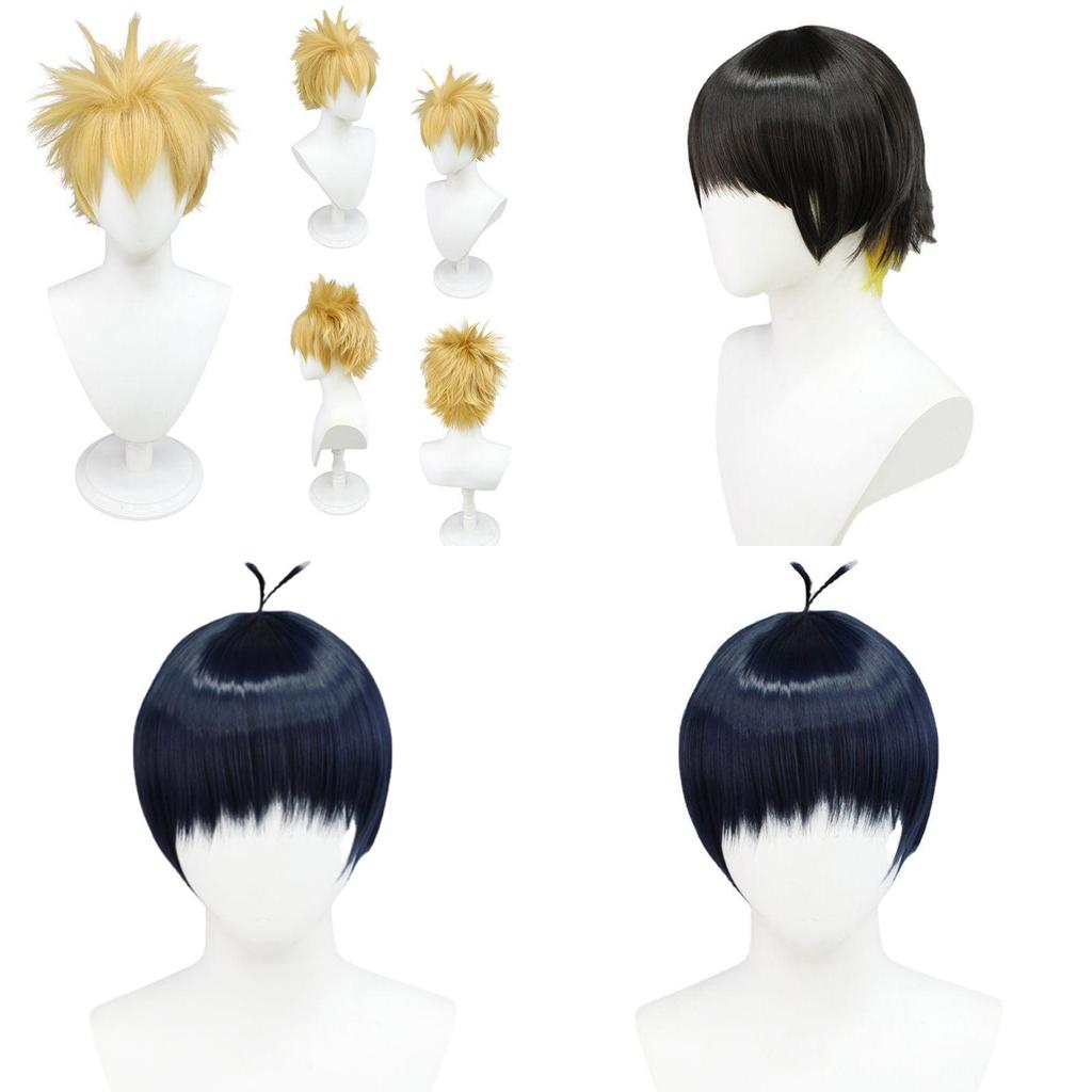 Blue Lock Cosplay Wig Heat Resistant Anime Football Character Hairpiece