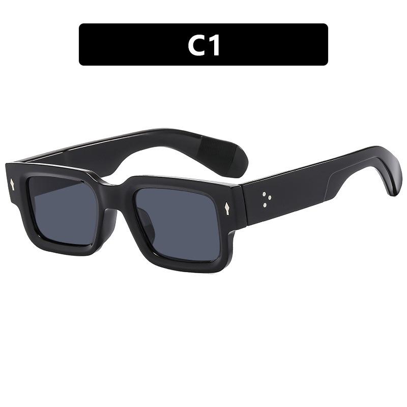 Arrow Rice Nail Sunglasses Square Fashion Sunshade Sunglasses Sun Protection Personalized Sunglasses Rivet Beach Men