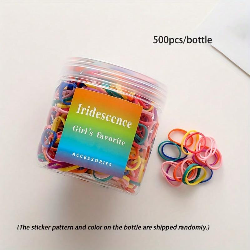 Bunte Elastische Haargummis, Niedliche Einweg Mini-Haarbänder, Vielseitige Scrunchies Für Zöpfe, Pferdeschwänze