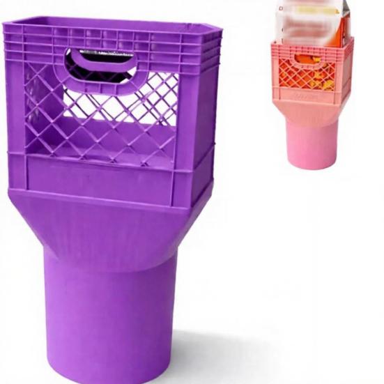 Square Cup Holder Expander for Car, Milk Crate Cup Holder, Anti-Slip Large Drink Stabilizer, Universal Vehicle Spill Proof Organizer for Truck SUV