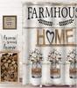 Rustic Farmhouse Shower Curtain Vintage Home Sweet Home Country Flower Shower Curtains Bathroom Bathtub Bath Curtain Waterproof