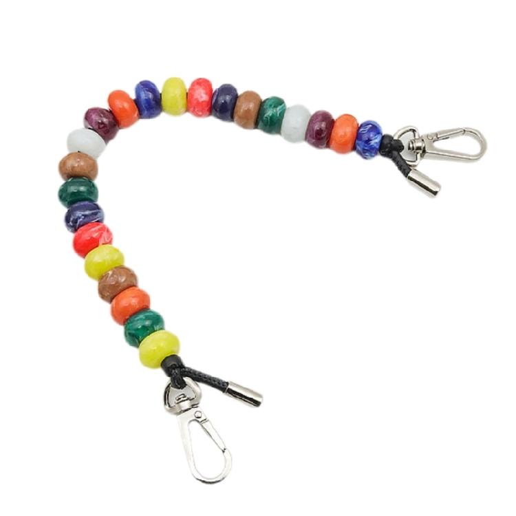 Creative Resin Handbag Chain Colorful Accessory for Unique Bag Decoration Beaded Handbag Accessory