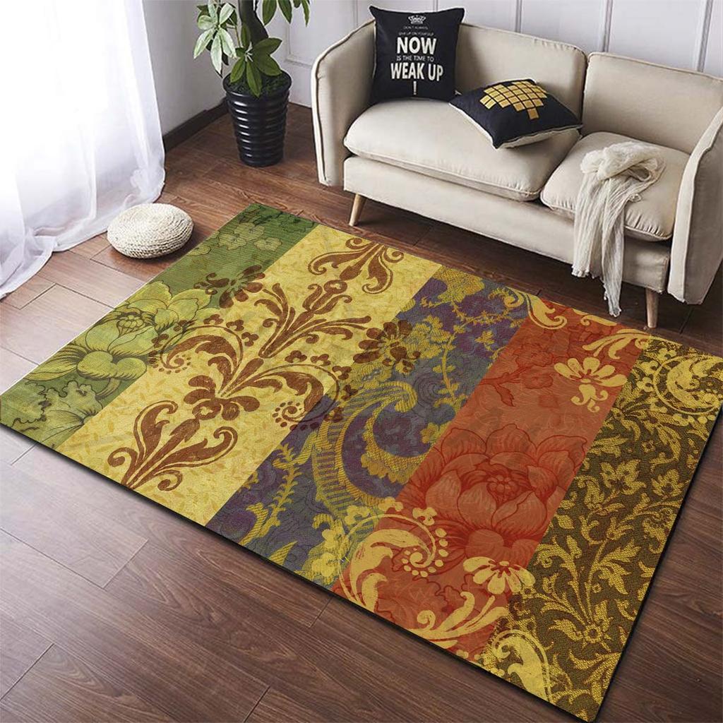 Bohemian Modern Geometry Large Carpet Area Rug  Decor Gift Living Room Hallway Entrance Doormat