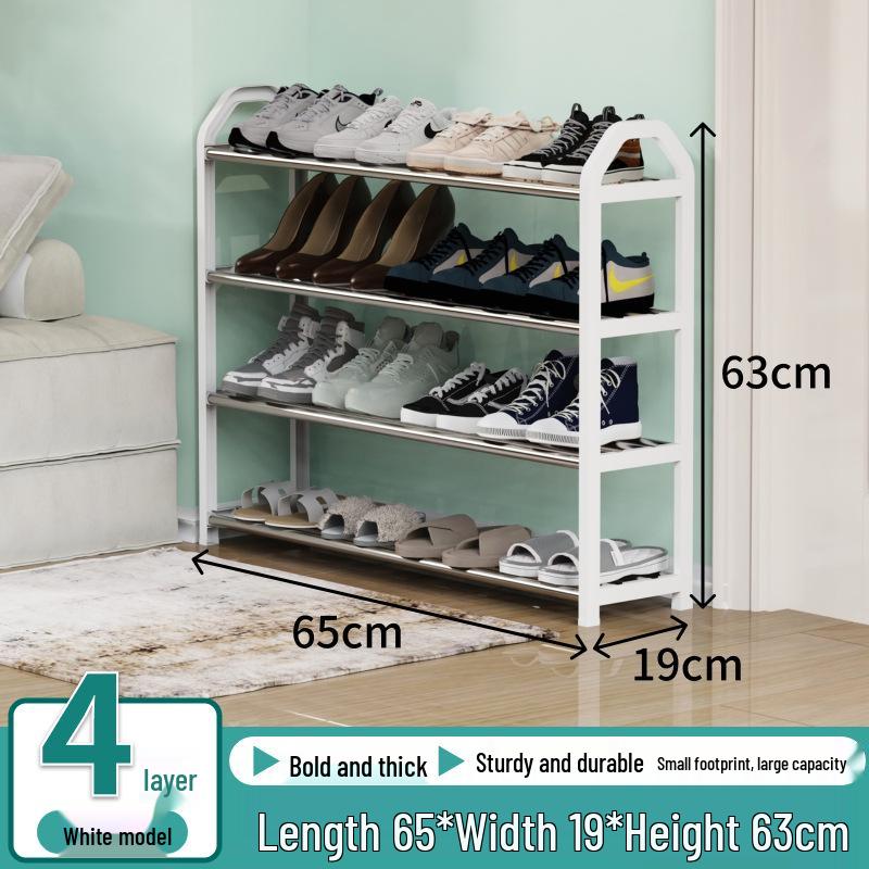 Elegant Multi-Level Metal Shoe Rack, Space-Saving and Economical Home Storage