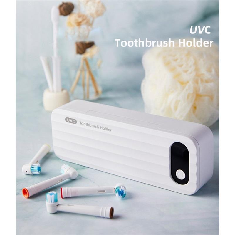 UV Toothbrush SterilizerWirelessly wall-mouted disinfecting toothbrush holder