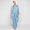 M218#8 Damen Locker Fledermausärmel Langes Kleid - Indonesisch Malaysischer & Nahöstlicher Stil