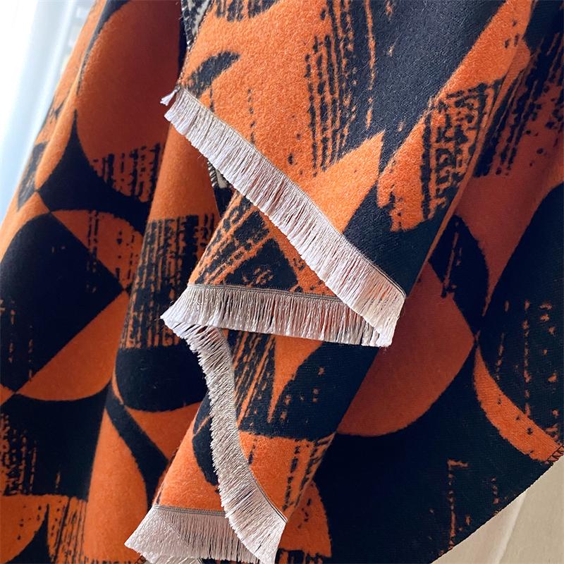 2025 Winter Warm Women Scarf Designer Imitation Cashmere Thicken Shawl Pashmina Scarves Female Wrap Blanket Foulard