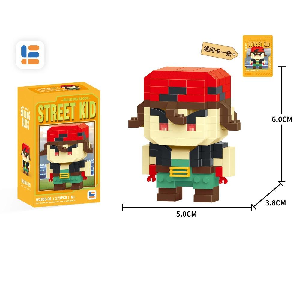 Anime Street Fighter Fighting Game Action Building Blocks KenMasters Hoshi Ryu ABS Kawaii Toys Building Blocks Gift For children