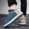 Men's Snow Boots for Autumn and Winter New Style with Plush Lining Thickened for Warmth In Winter Soft Sole Non-Slip Co