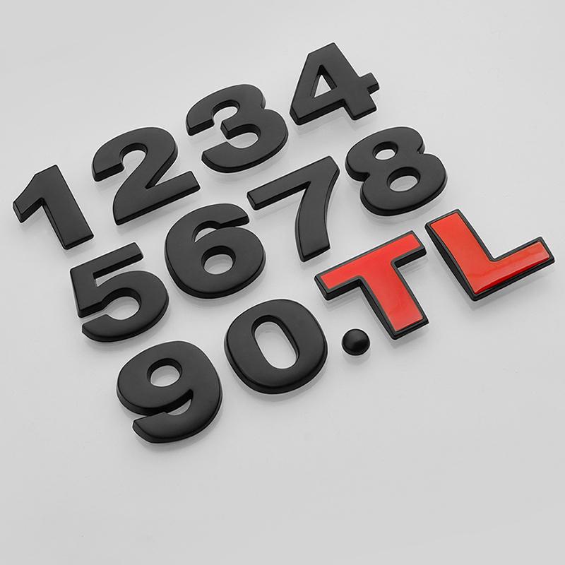

Car Displacement Sticker 3D Metal 1.0 1.2 1.4 1.6 1.8 2.0 2.5 2.8 3.0 L T Volume Logo Car Rear Trunk Turbo Emblem Badge Stickers 1.8T чёрный