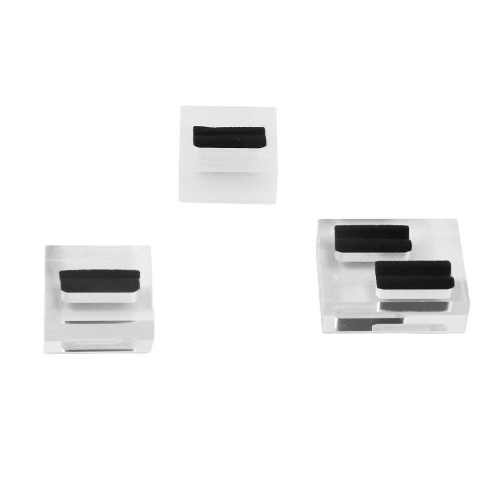 Frosted High Quality Single Double Rings Display Stand Jewelry Shop Rings Holder Rings Organizer