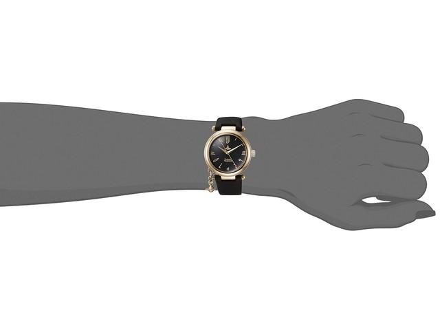 Vivienne Westwood Watch Orb Heart Ladies Quartz Leather Band VV006GDBLK Black