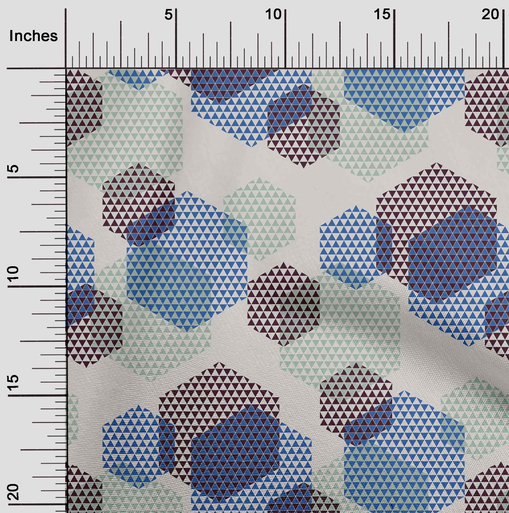 

Тканина oneOone Cotton Flex Темний шоколад Трикутник і шестикутник Геометричний одяг Тканина для стьобання своїми руками Тканина з принтом 40 дюймів 42 Inch Wide - Viscose Chiffon винний