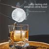 Spherical Silicone Ice Cube Tray Large Size with Lid Ice Ball Mold Round Shape 3D Sphere Ice Mold Kitchen Cocktail Drink