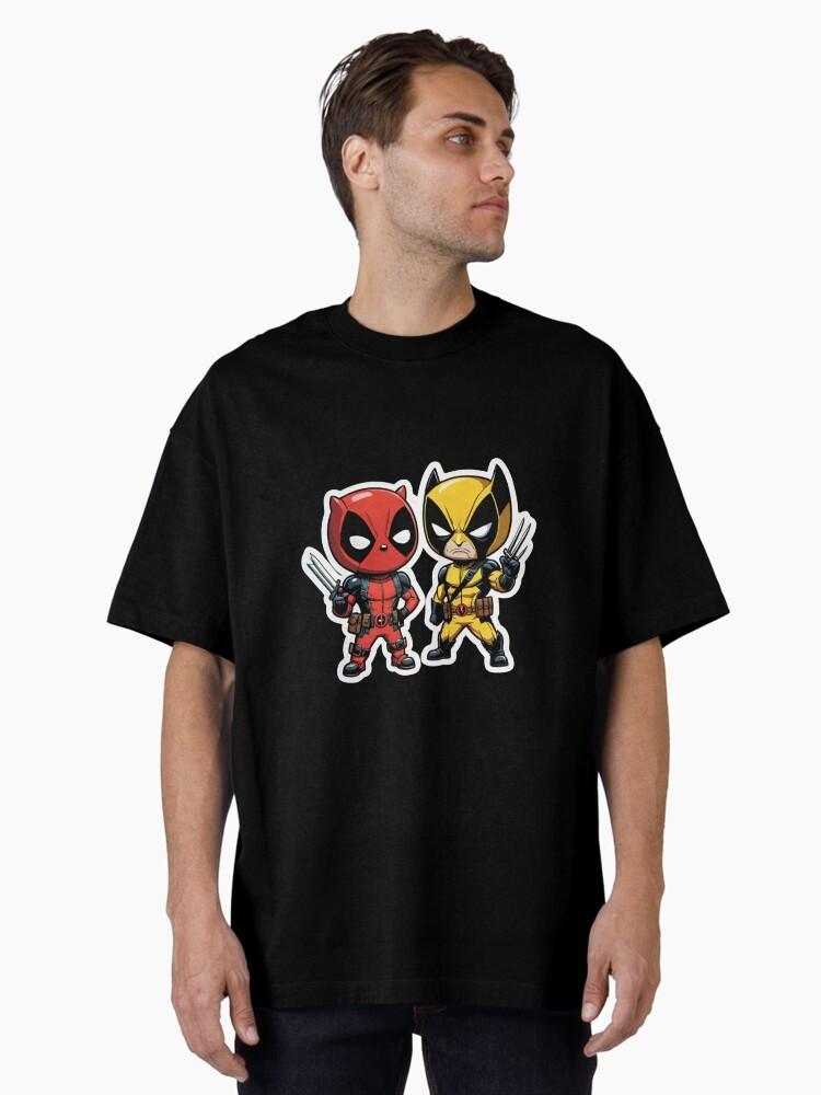 Deadpool and Wolverine Poolverine Kids Small Oversized T-Shirt