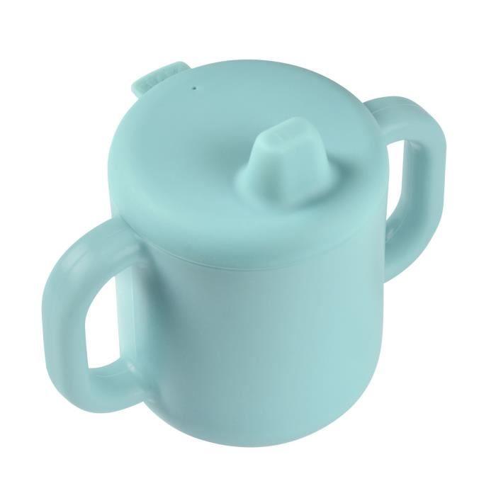 Beaba, tasse d'apprentissage silicone blue