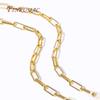 18K Gold Plated Metal Paperclip Link Cable Chains For Jewelry Making Findings, High Quality Spool Chain DIY Necklace Bracelet