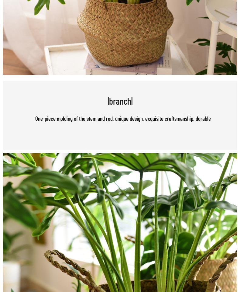 Nordic Green Artificial Plants: Dried Flower Ornaments for Home or Office Decor
